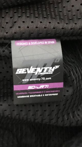 Chaqueta Moto Mujer Seventy Degrees Negra