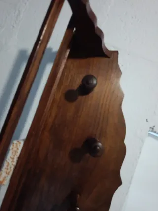 Perchero antiguo madera vintage