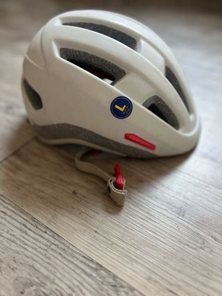 Casco de bicicleta blanco talla L