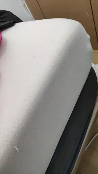 Chaqueta larga efecto piel beige