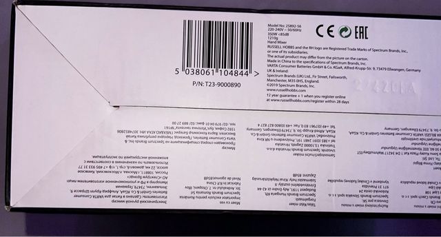 Batidora Russell Hobbs 350W ¡Nueva!