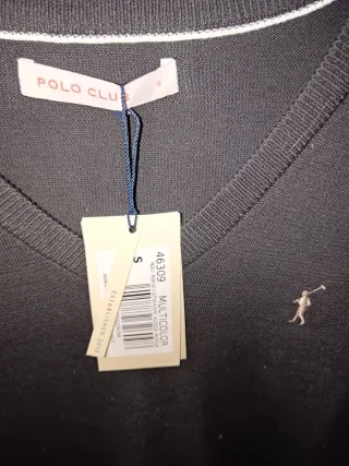 Jersey Polo Club Negro Talla S Nuevo