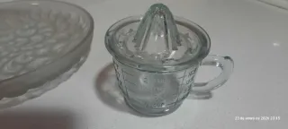 Frutero de cristal tallado