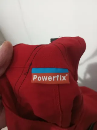 Mono de trabajo tirantes rojo y negro