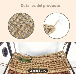 Rampa para reptiles beige y marrón