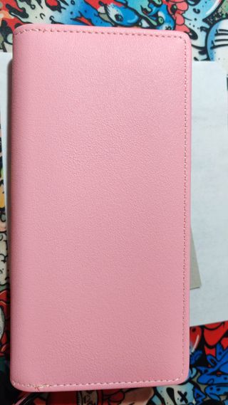 Cartera Vintage Mujer Diseño Hojas Rosa y Dorado