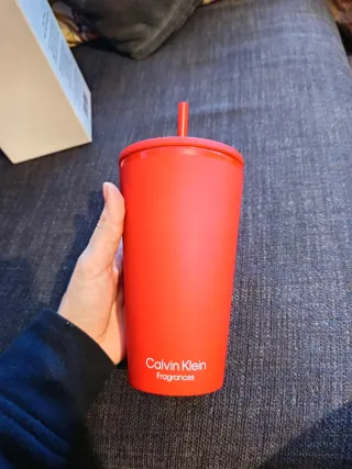 Vaso batidos Calvin Klein rojo