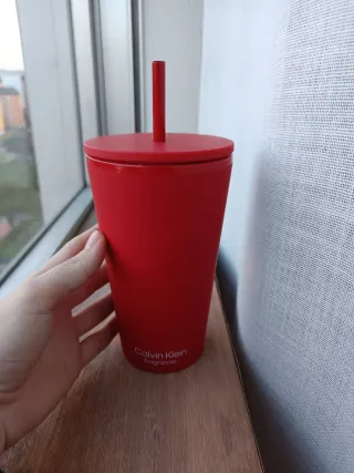 Vaso batidos Calvin Klein rojo