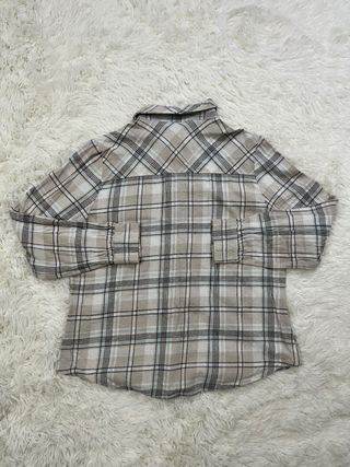 Camisa Triumph cuadros beige talla L