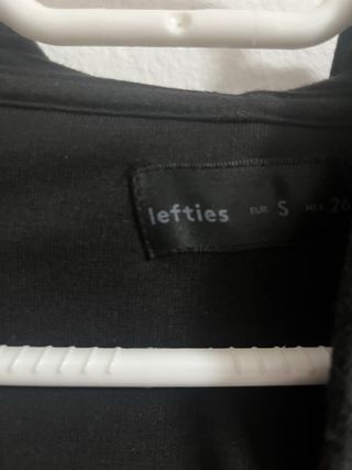 Sudadera/Chaqueta Negra Lefties Talla S