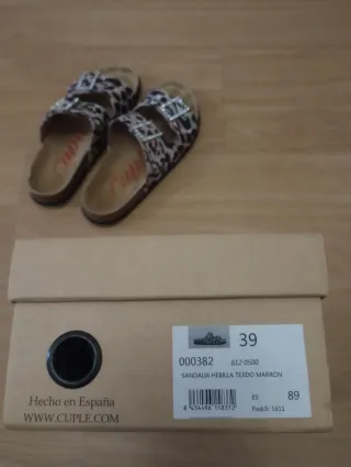 Sandalias Cuplé Beige Multicolor