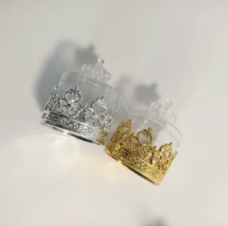 Scatoline Portaconfetti/Oggetti Corona Oro Argento