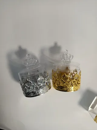 Scatoline Portaconfetti/Oggetti Corona Oro Argento