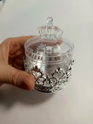 Scatoline Portaconfetti/Oggetti Corona Oro Argento