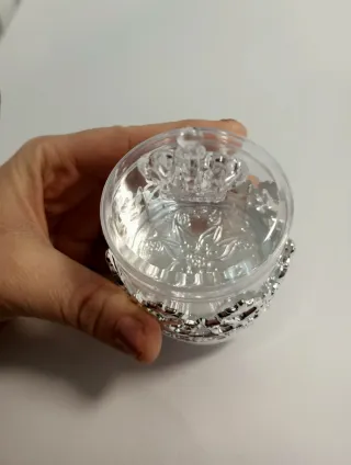 Scatoline Portaconfetti/Oggetti Corona Oro Argento