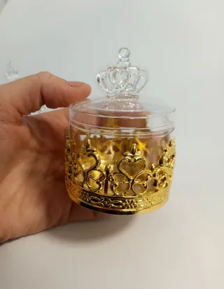 Scatoline Portaconfetti/Oggetti Corona Oro Argento