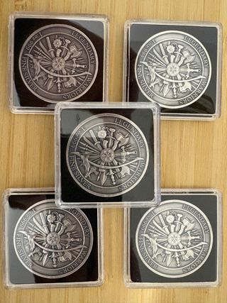 Onza plata legendary warriors