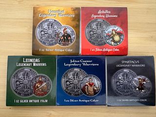 Onza plata legendary warriors