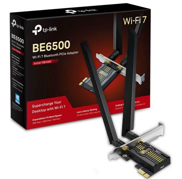TP-Link BE6500 Wi-Fi 7 PCIe Adattatore