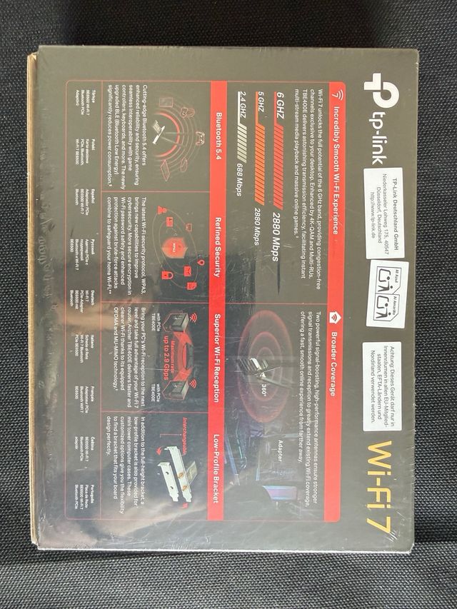 TP-Link BE6500 Wi-Fi 7 PCIe Adattatore