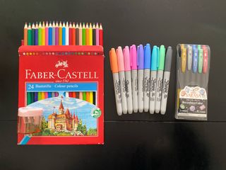 Set Arte: Rotuladores Sharpie, Lápices + Mandalas