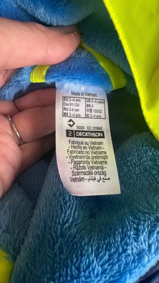 Conjunto Esquí Niño Wedze 3-4 Años azul