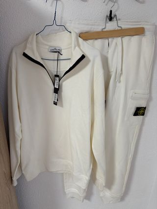 Conjunto Stone Island Hombre Blanco