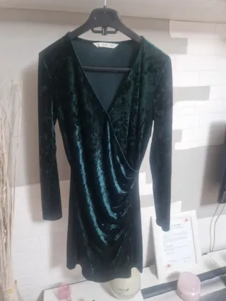 Vestido verde Mango Talla S