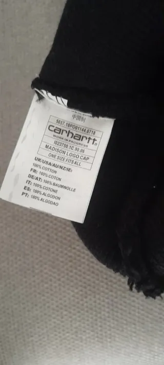 Cappello Carhartt nero unisex