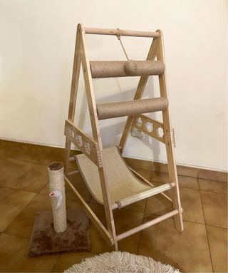 Lote rascadores y camita para gatos
