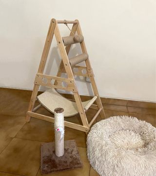 Lote rascadores y camita para gatos