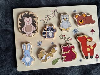 Lote 9 Puzzles Madera Bebé Jadon djeco