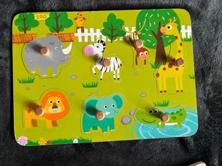 Lote 9 Puzzles Madera Bebé Jadon djeco