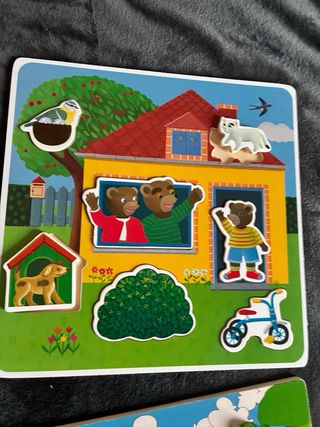 Lote 9 Puzzles Madera Bebé Jadon djeco
