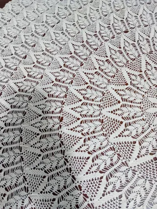 Tondo uncinetto fatto a mano diametro 150 cm