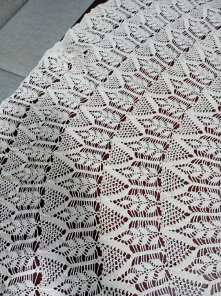 Tondo uncinetto fatto a mano diametro 150 cm