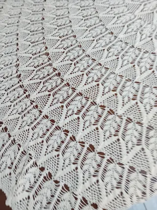 Tondo uncinetto fatto a mano diametro 150 cm