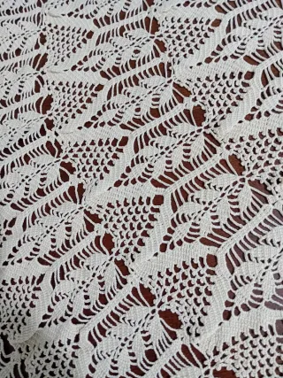 Tondo uncinetto fatto a mano diametro 150 cm