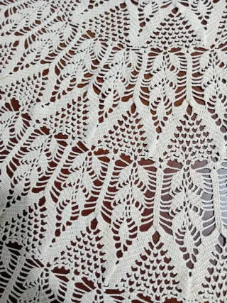 Tondo uncinetto fatto a mano diametro 150 cm