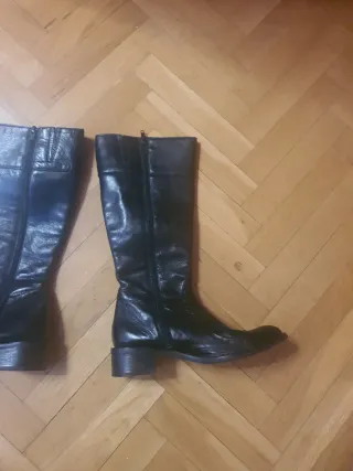 Botas caña alta negras talla 36