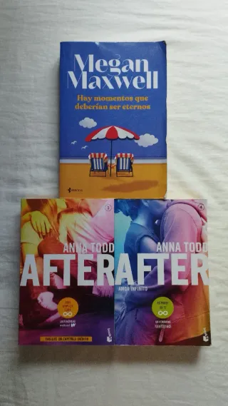 Lote de 2 libros de Anna Todd y otro de Megan Maxw