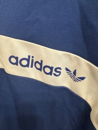 Chaqueta Adidas Vintage Azul y Blanca
