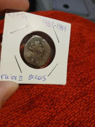 Moneda Felipe II 1581-1589 Burgos