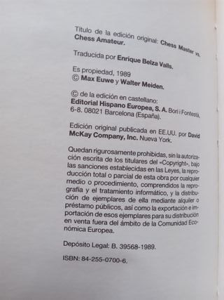 Ajedrez: Maestro contra Amateur - Max Euwe