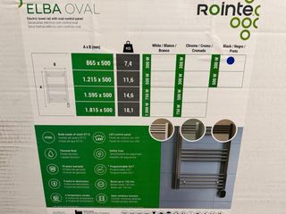 Toallero eléctrico negro NUEVO