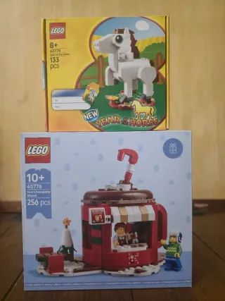 LEGO 40776 Hot Chocolate Stand + 40779 Year of Hor