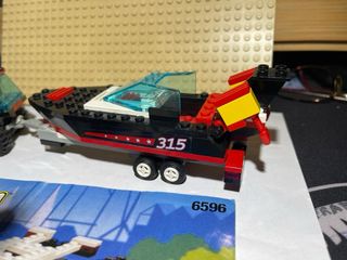 Lego System 6596 - Coche, Barco y Remolque