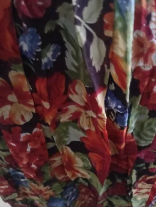 Gonna vintage floreale multicolor