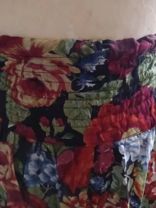 Gonna vintage floreale multicolor