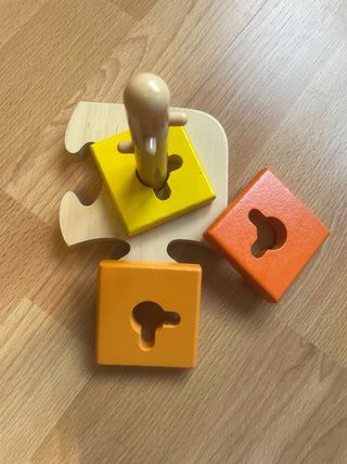 Puzzle apilable de madera, Hape